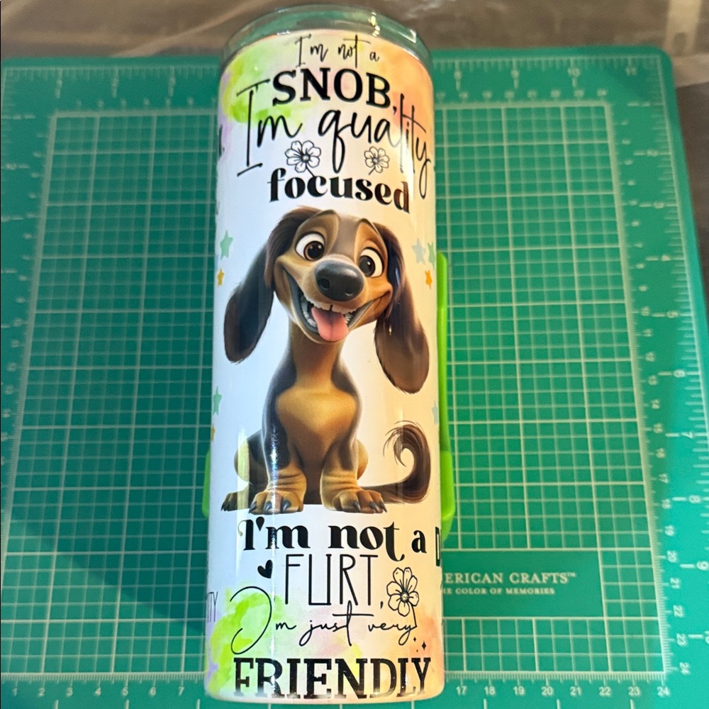 Cute Dog Themed Tumbler